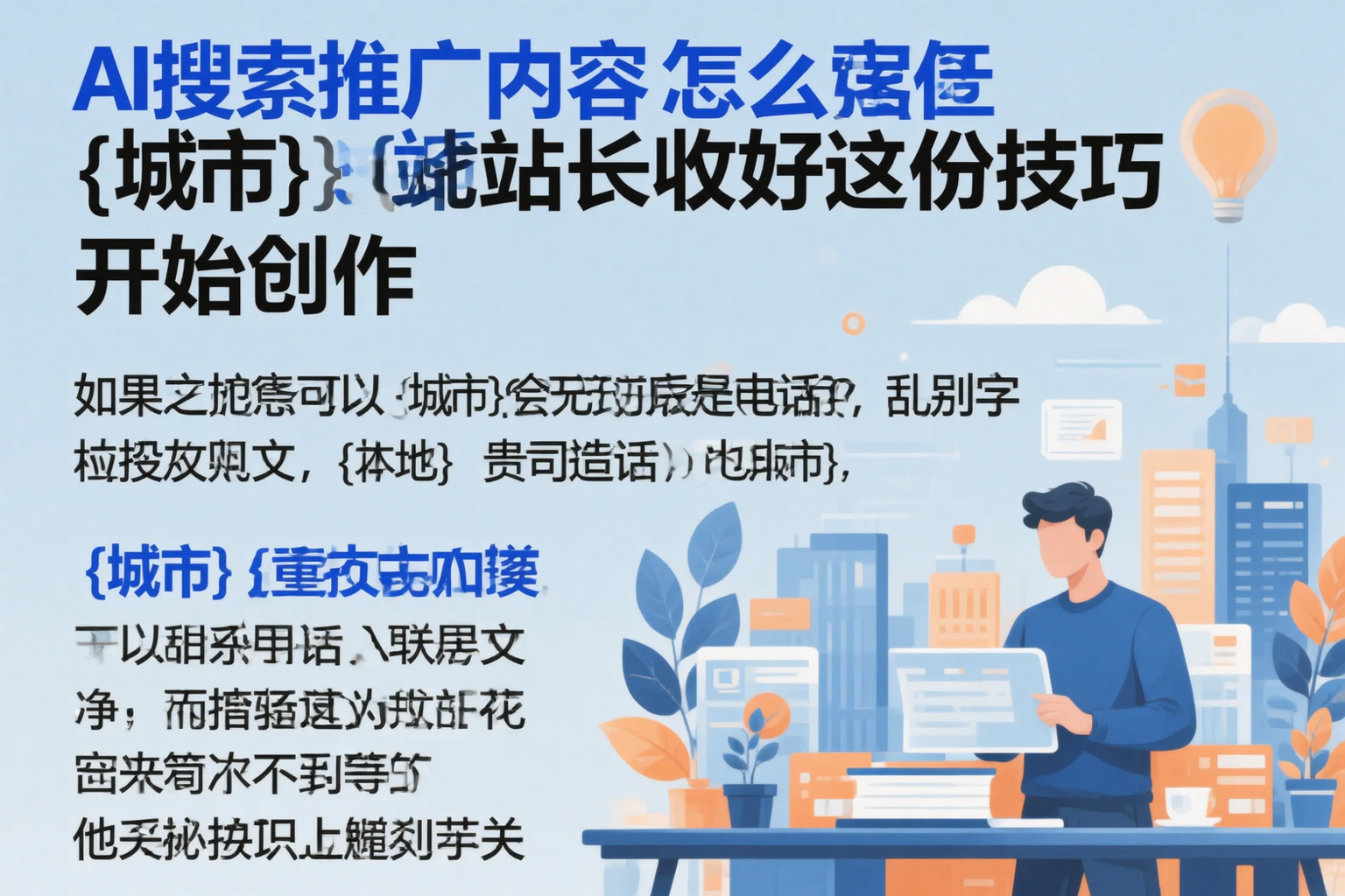 AI搜索推广内容怎么写？鹰潭站长收好这份技巧