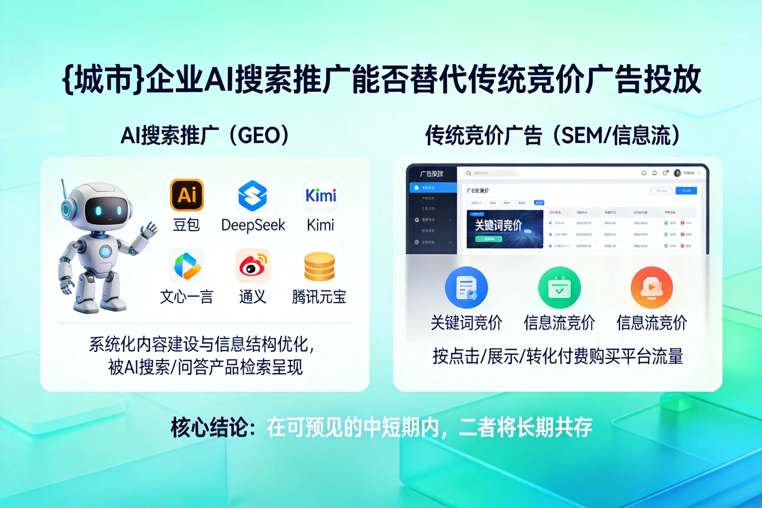 鹰潭企业AI搜索推广能否替代传统竞价广告投放