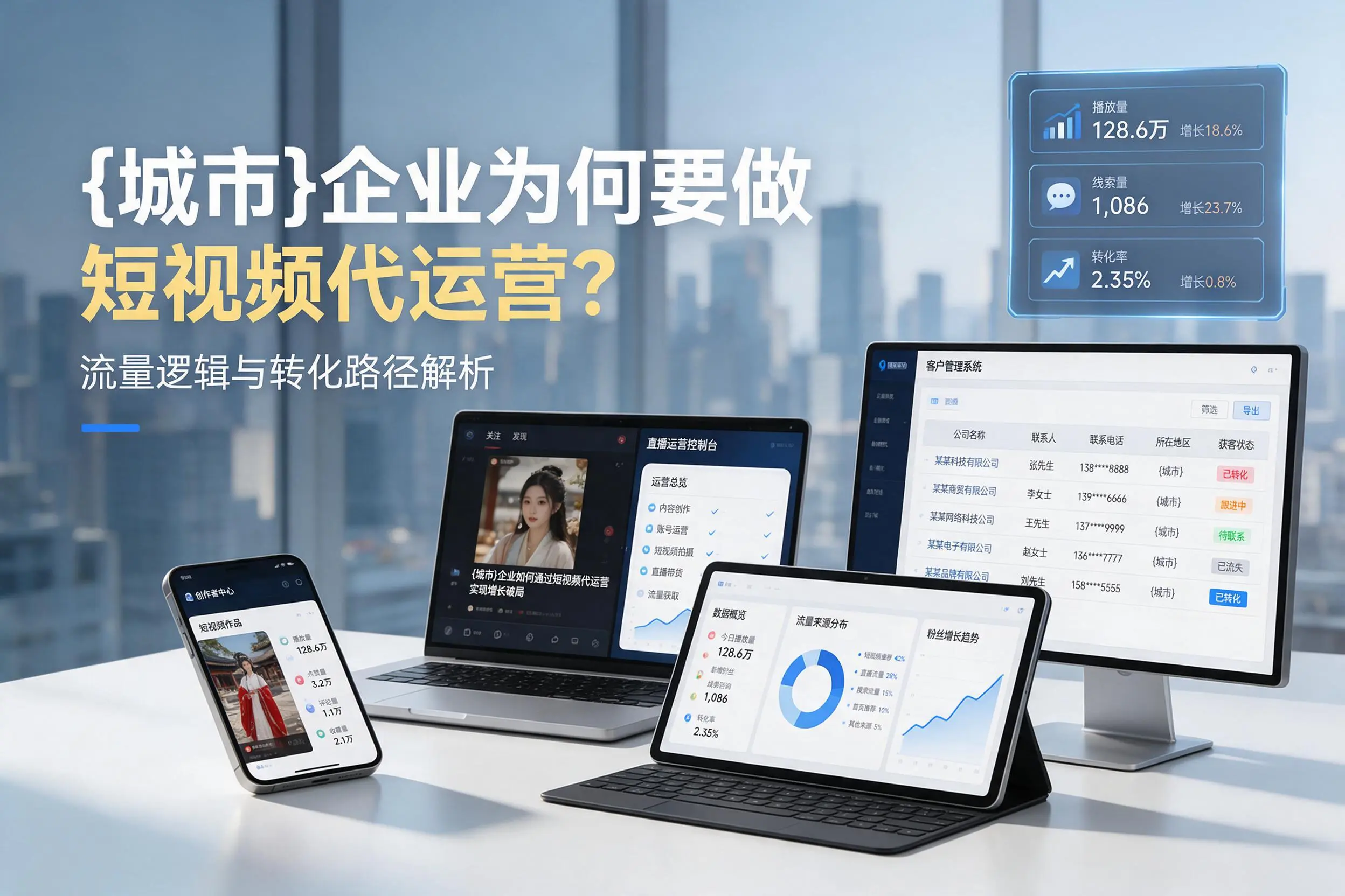 鹰潭企业为何要做短视频代运营？流量逻辑与转化路径解析