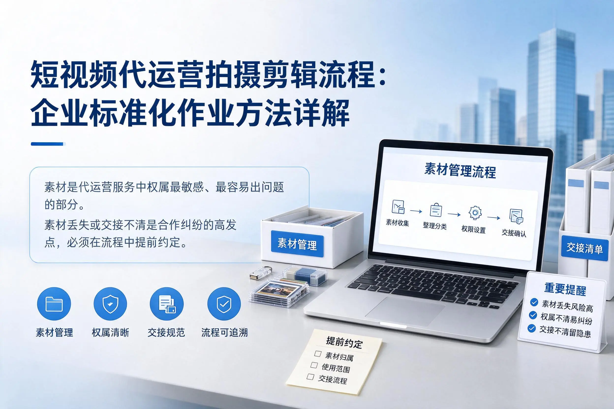 短视频代运营拍摄剪辑流程:鹰潭企业标准化作业方法详解