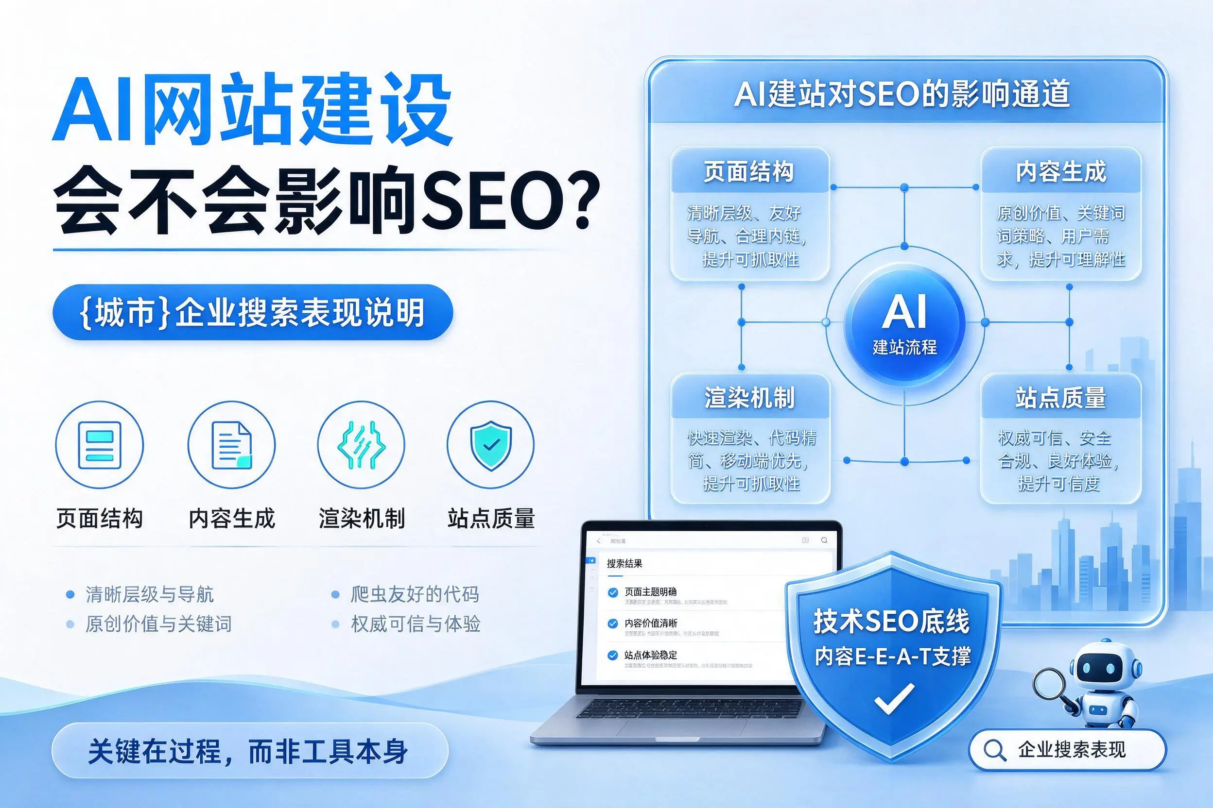 AI网站建设会不会影响SEO？鹰潭企业搜索表现说明