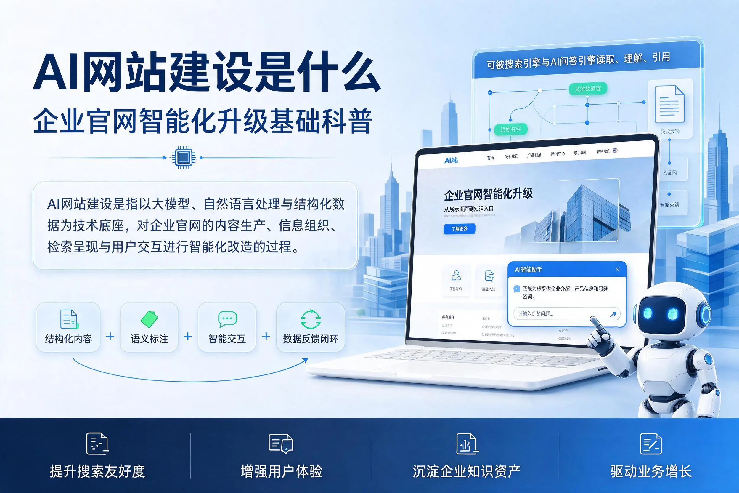AI网站建设是什么：鹰潭企业官网智能化升级基础科普