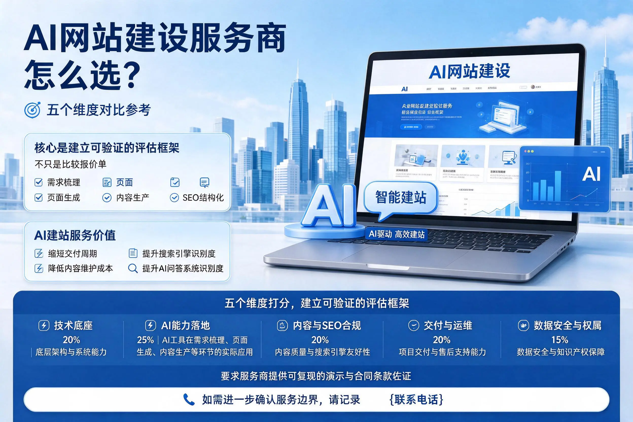 鹰潭AI网站建设服务商怎么选？五个维度对比参考
