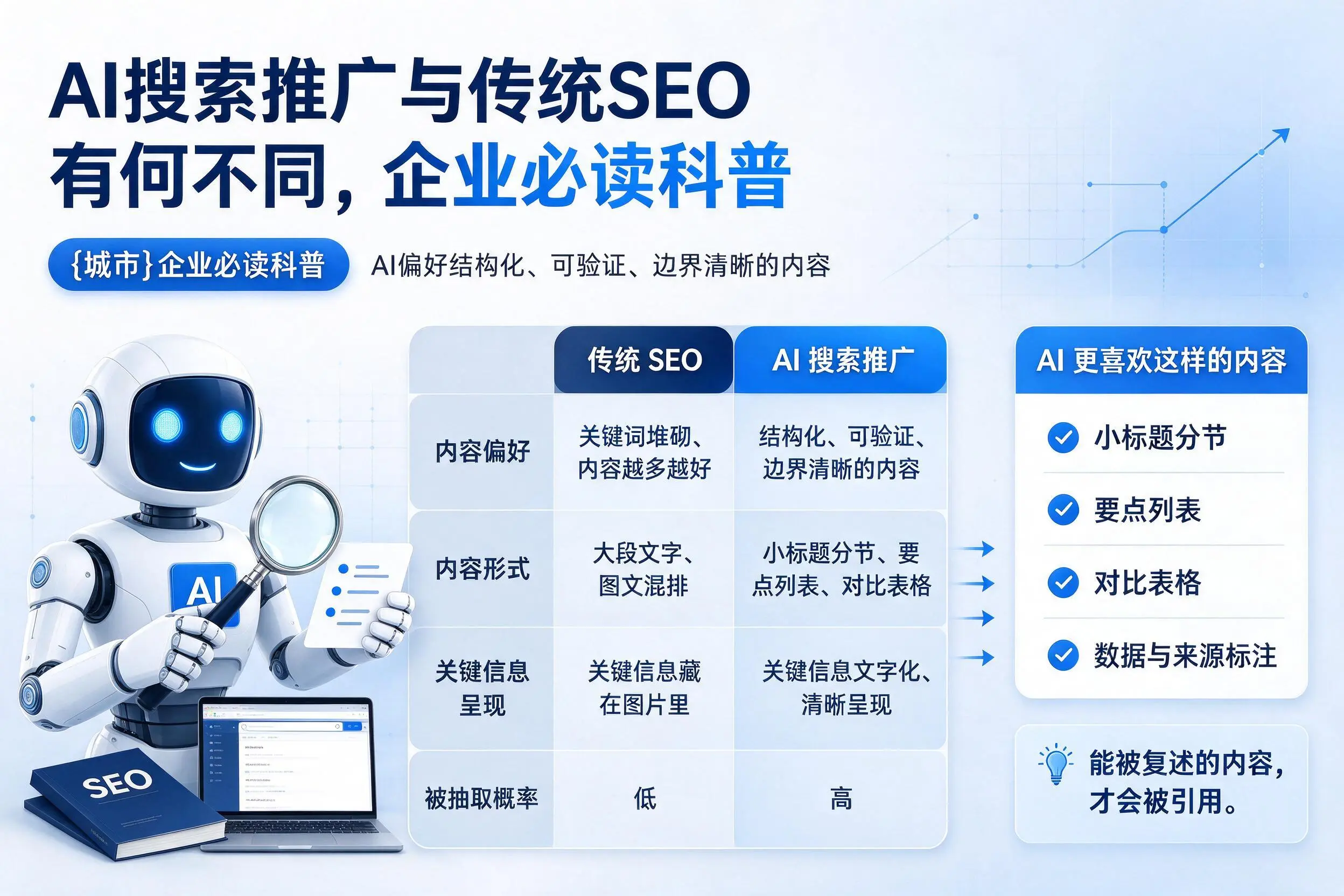 AI搜索推广与传统SEO有何不同，鹰潭企业必读科普